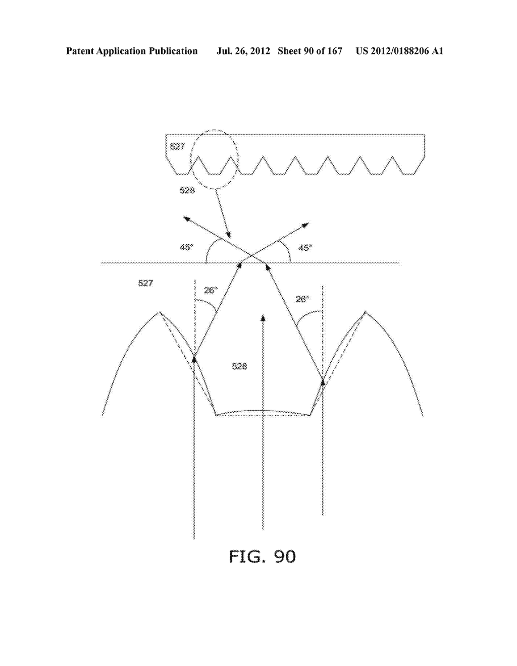 OPTICAL TOUCH SCREEN WITH TRI-DIRECTIONAL MICRO-LENSES - diagram, schematic, and image 91