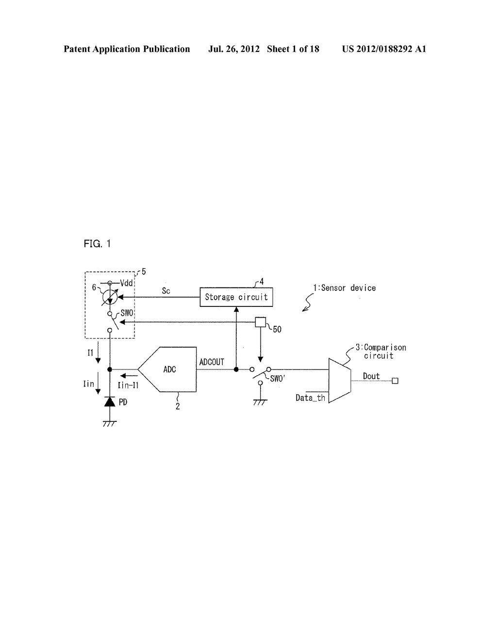 SENSOR DEVICE AND ELECTRONIC APPARATUS - diagram, schematic, and image 02