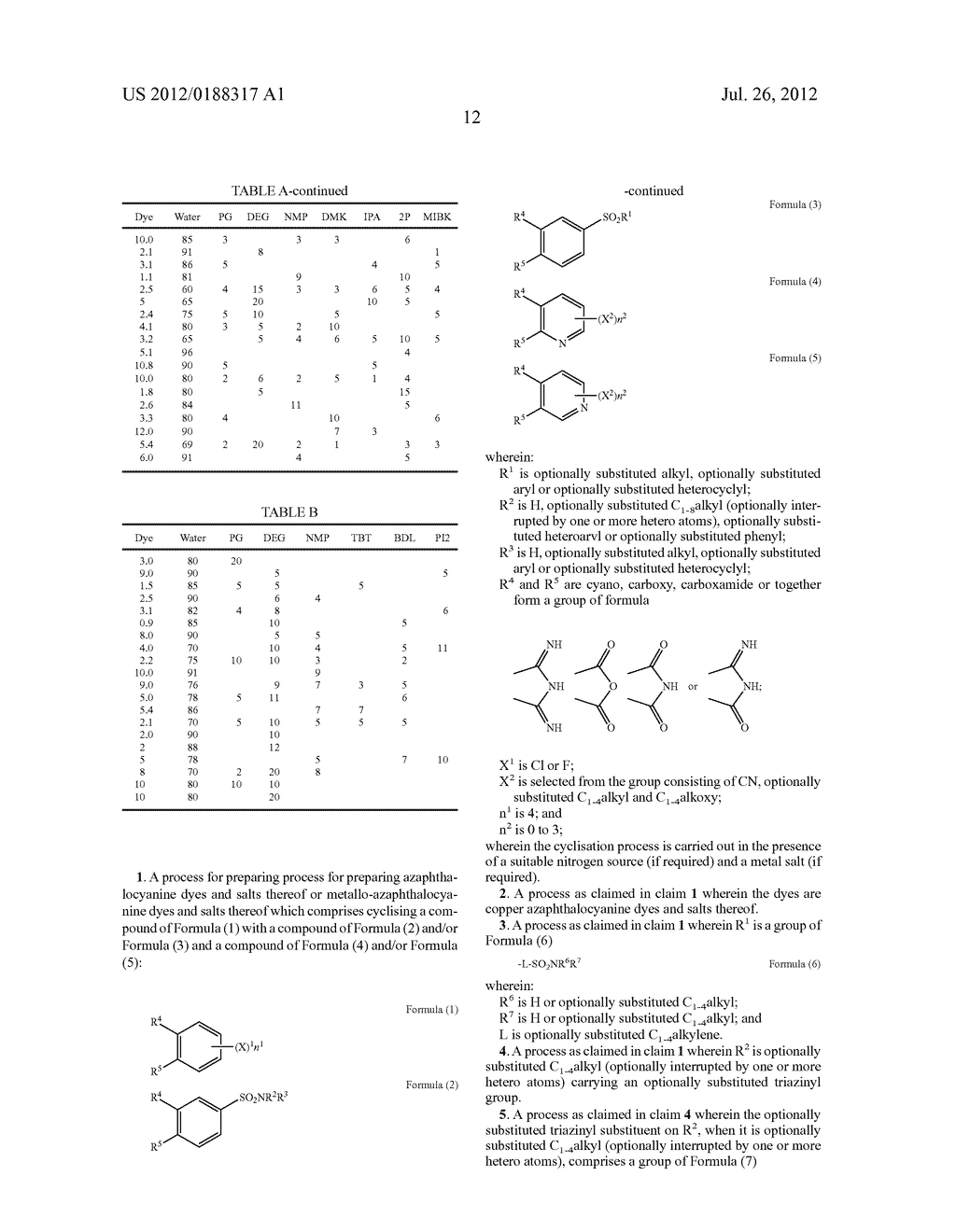 AZAPHTHALOCYANINES AND THEIR USE IN PRINTING - diagram, schematic, and image 13