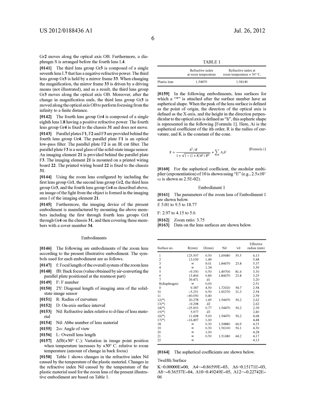 ZOOM LENS AND IMAGING DEVICE - diagram, schematic, and image 85