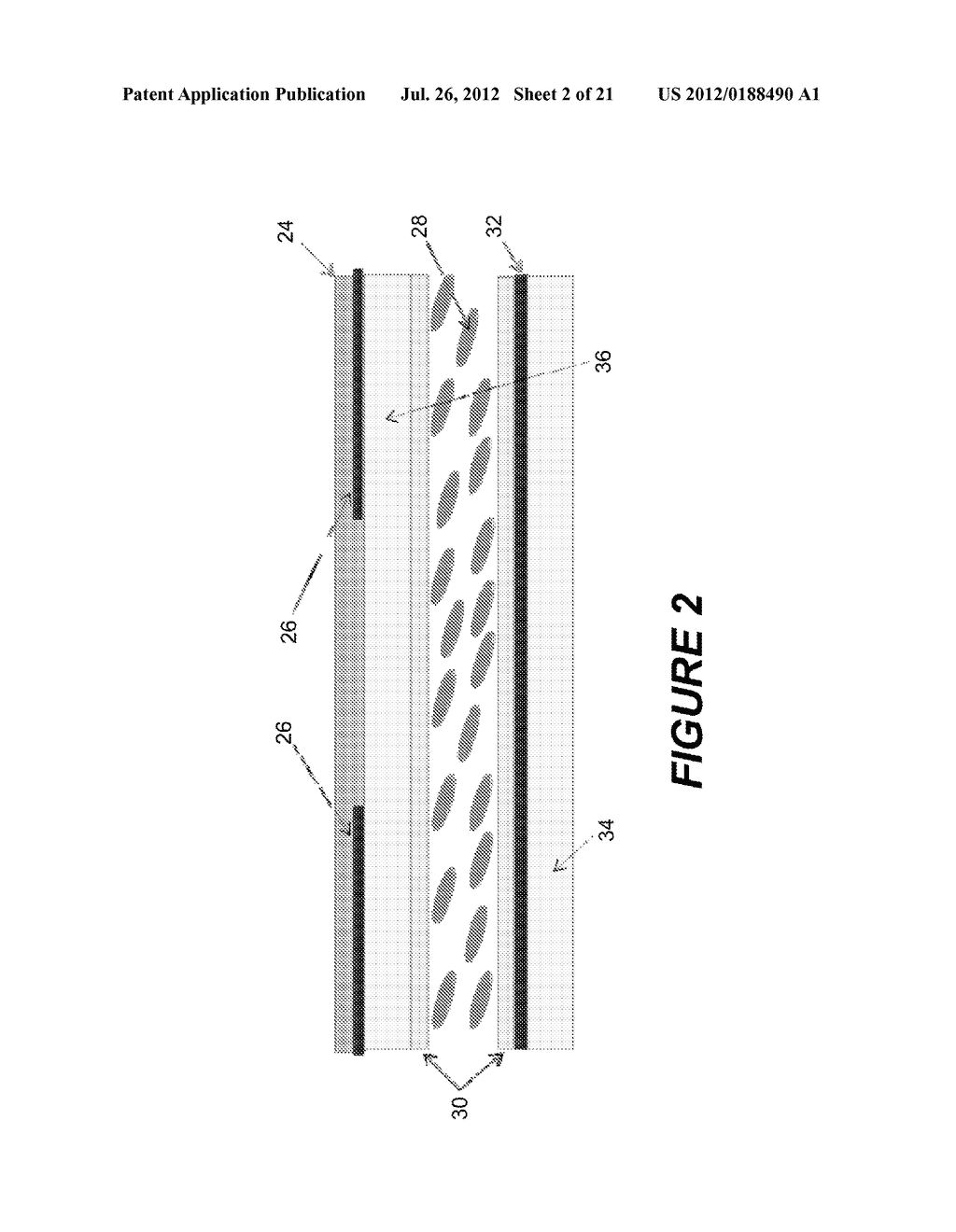 Multiple Cell Liquid Crystal Optical Device With Coupled Electric Field     Control - diagram, schematic, and image 03