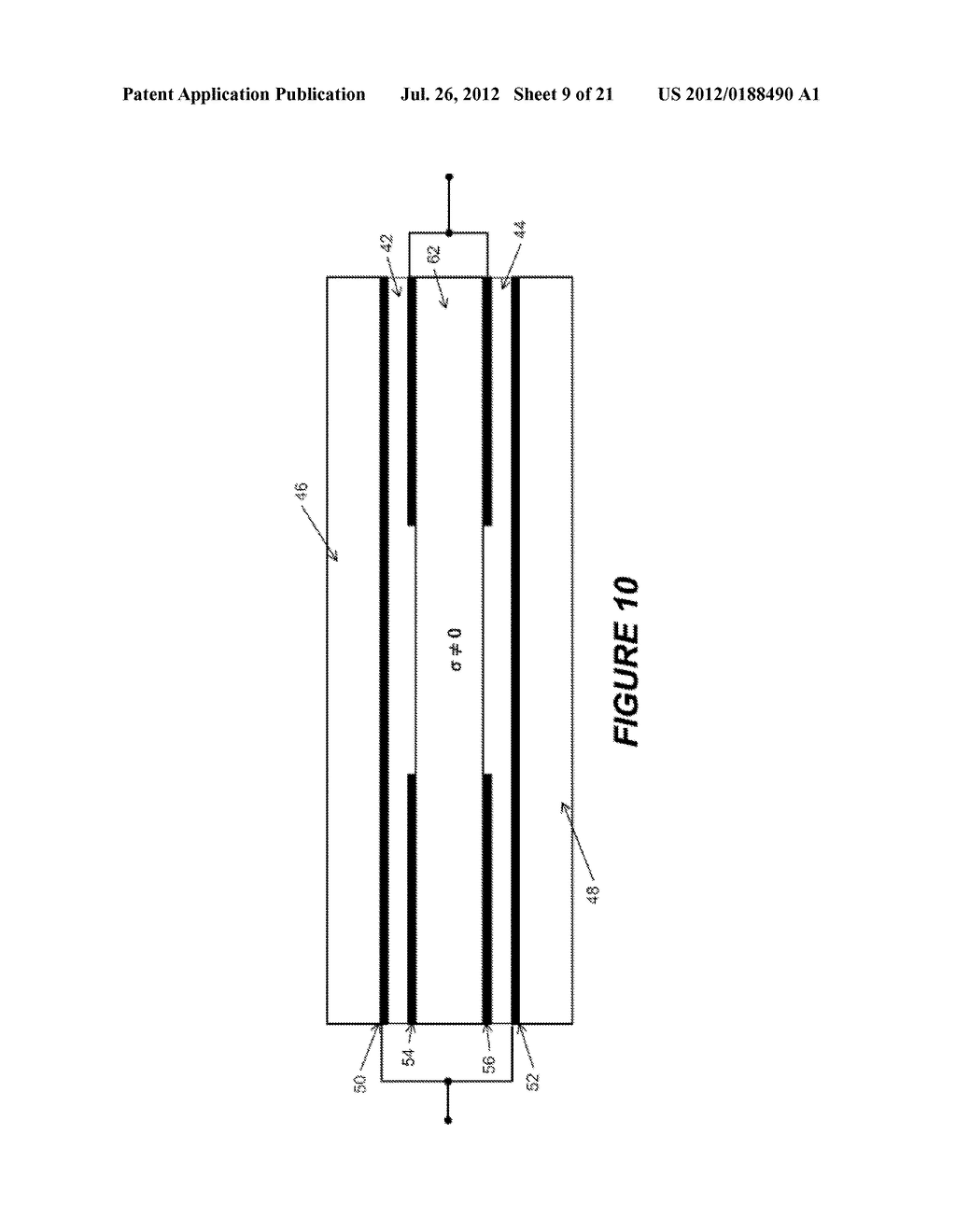 Multiple Cell Liquid Crystal Optical Device With Coupled Electric Field     Control - diagram, schematic, and image 10