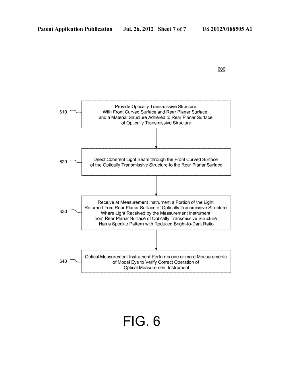 MODEL EYE PRODUCING A SPECKLE PATTERN HAVING A REDUCED BRIGHT-TO-DARK     RATIO - diagram, schematic, and image 08