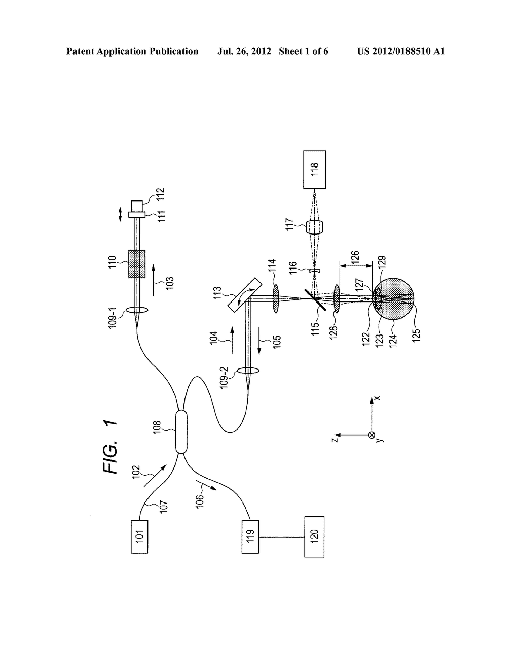 OPTICAL COHERENCE TOMOGRAPHIC IMAGING METHOD AND OPTICAL COHERENCE     TOMOGRAPHIC IMAGING APPARATUS - diagram, schematic, and image 02