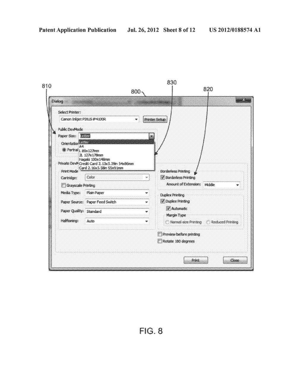 SYSTEMS AND METHODS FOR UPDATING A USER INTERFACE FOR A PRINTING DEVICE - diagram, schematic, and image 09