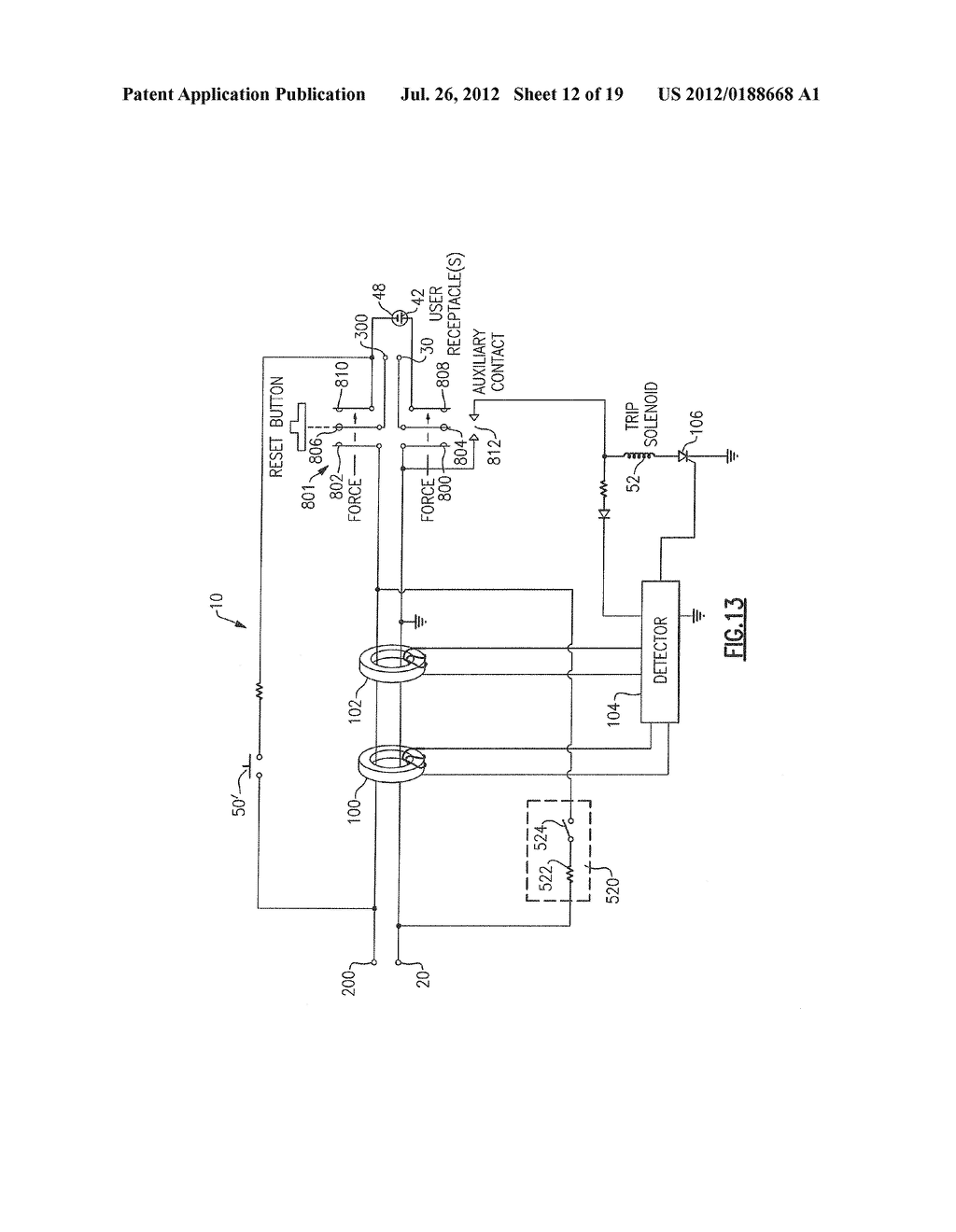 PROTECTION DEVICE WITH A SANDWICHED CANTILEVER BREAKER MECHANISM - diagram, schematic, and image 13