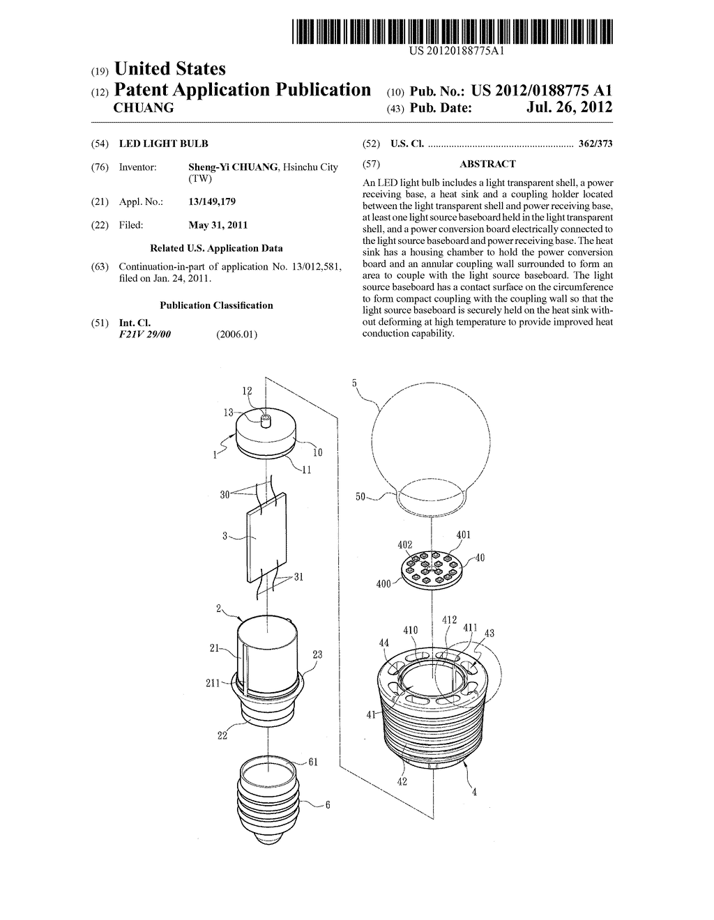 LED LIGHT BULB - diagram, schematic, and image 01