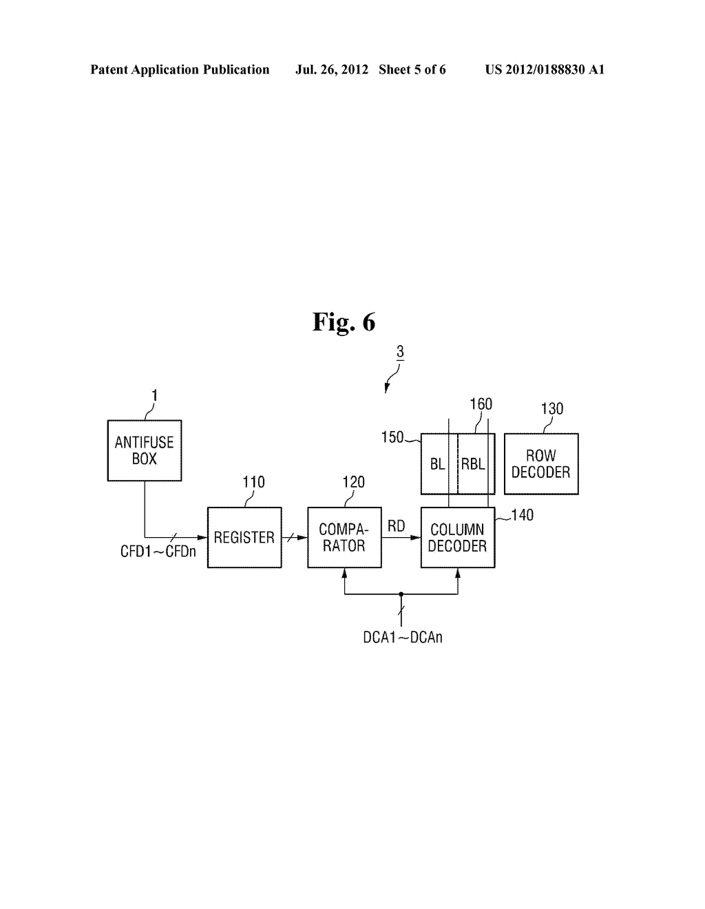 SEMICONDUCTOR MEMORY DEVICE CORRECTING FUSE DATA AND METHOD OF OPERATING     THE SAME - diagram, schematic, and image 06