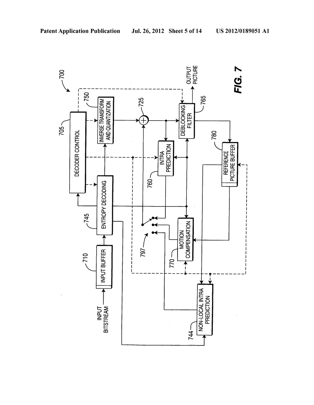 METHODS AND APPARATUS FOR DEBLOCKING FILTERING OF NON-LOCAL INTRA     PREDICTION - diagram, schematic, and image 06