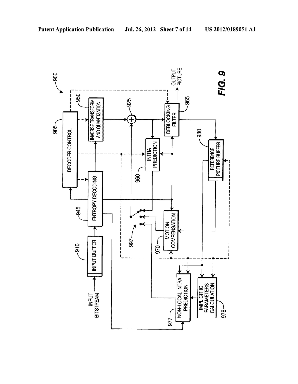 METHODS AND APPARATUS FOR DEBLOCKING FILTERING OF NON-LOCAL INTRA     PREDICTION - diagram, schematic, and image 08