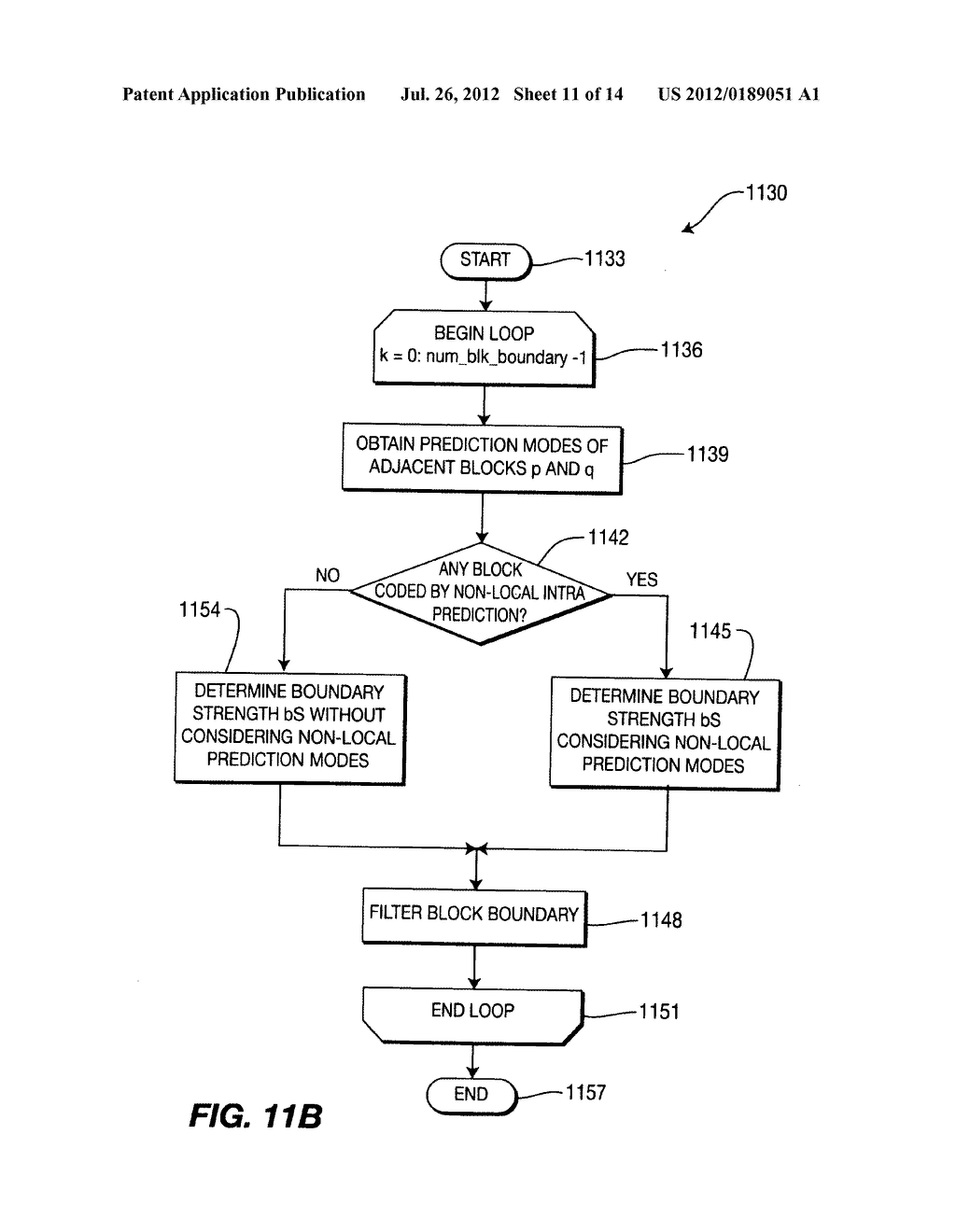 METHODS AND APPARATUS FOR DEBLOCKING FILTERING OF NON-LOCAL INTRA     PREDICTION - diagram, schematic, and image 12