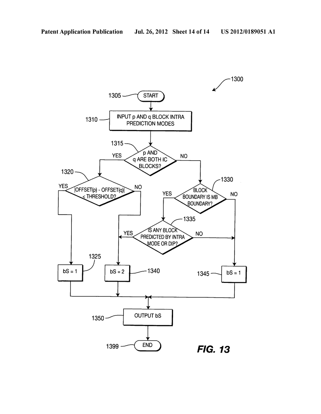 METHODS AND APPARATUS FOR DEBLOCKING FILTERING OF NON-LOCAL INTRA     PREDICTION - diagram, schematic, and image 15