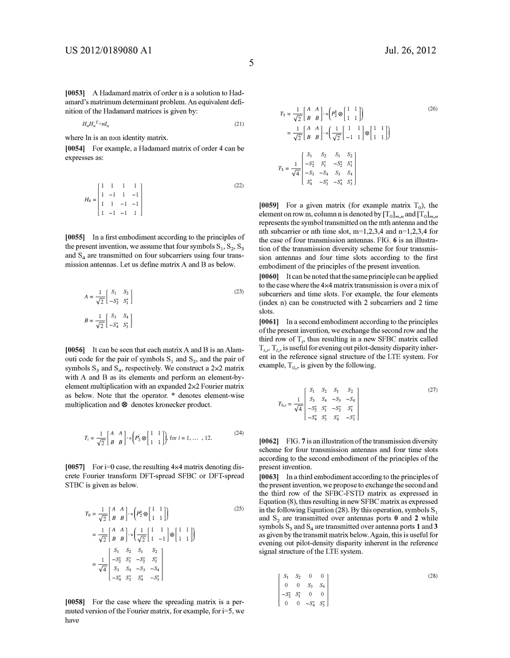 MULTIPLE ANTENNAS TRANSMIT DIVERSITY SCHEME - diagram, schematic, and image 14