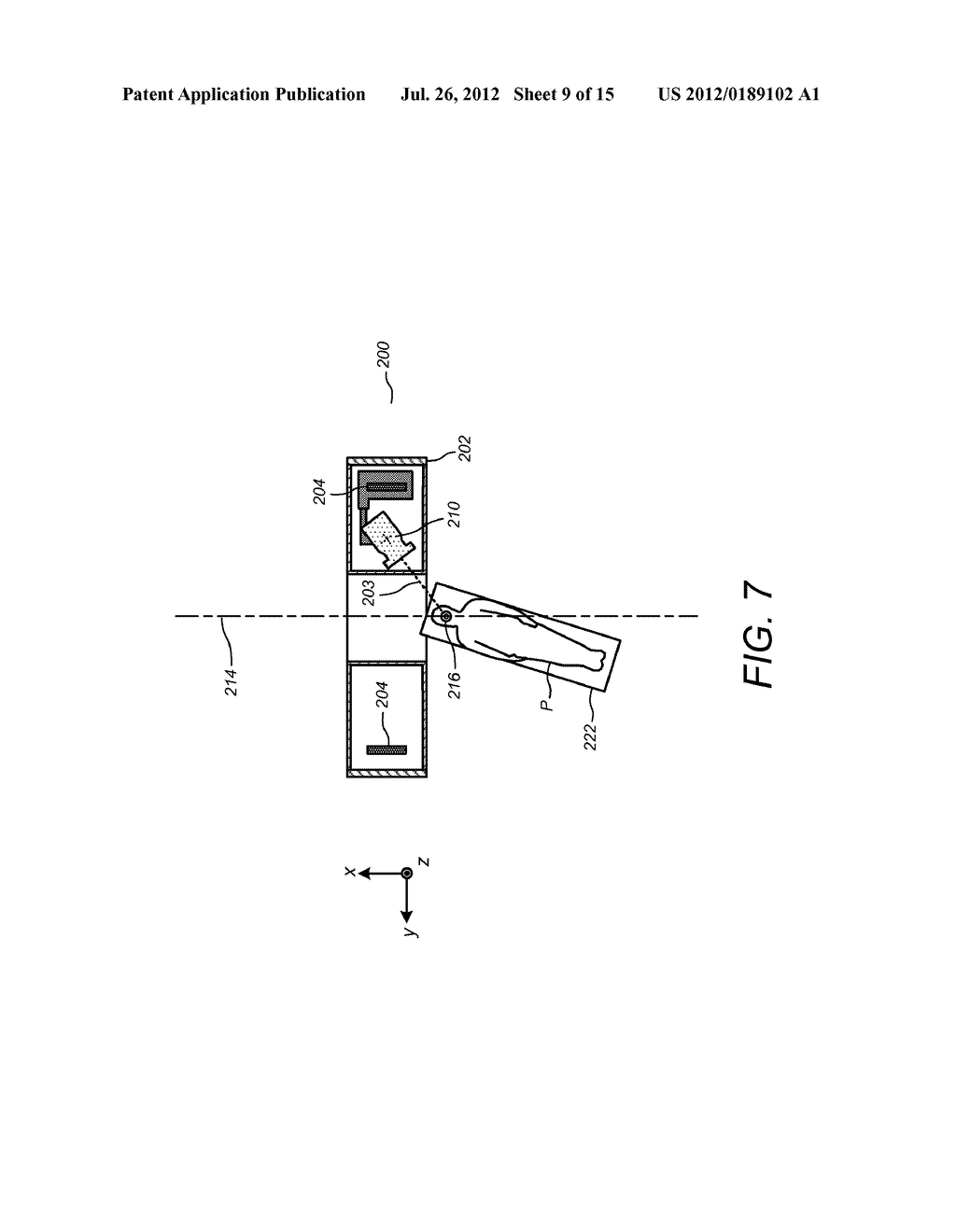 Ring Gantry Radiation Treatment Delivery System With Dynamically     Controllable Inward Extension Of Treatment Head - diagram, schematic, and image 10