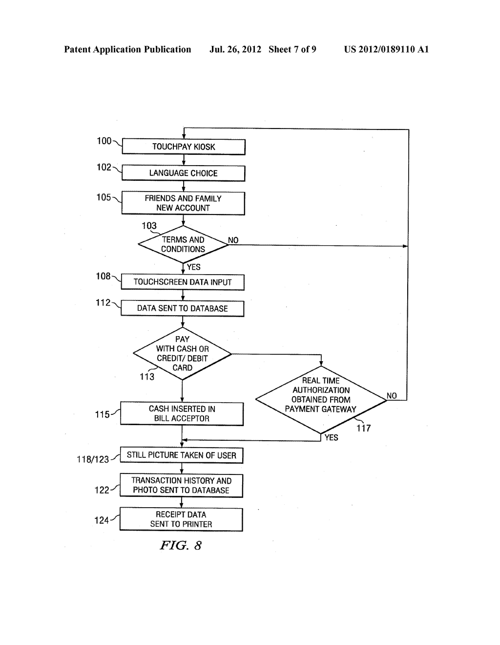 Machine and Process for Accepting Customer Payments and Placing Orders - diagram, schematic, and image 08