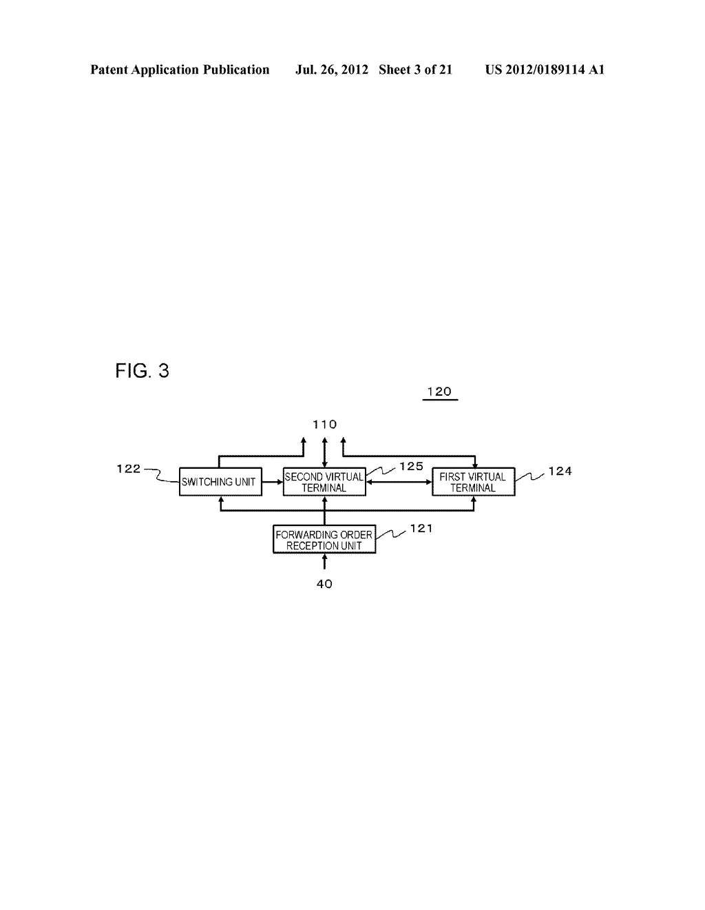 TELEPHONE RELAY DEVICE, METHOD OF RELAYING TELEPHONES, AND PROGRAM     THEREFOR - diagram, schematic, and image 04