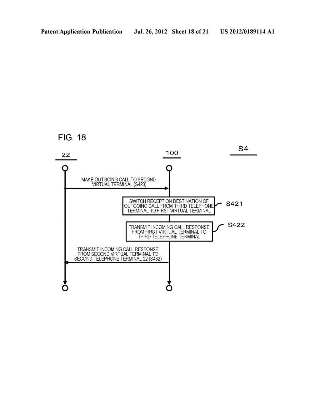 TELEPHONE RELAY DEVICE, METHOD OF RELAYING TELEPHONES, AND PROGRAM     THEREFOR - diagram, schematic, and image 19