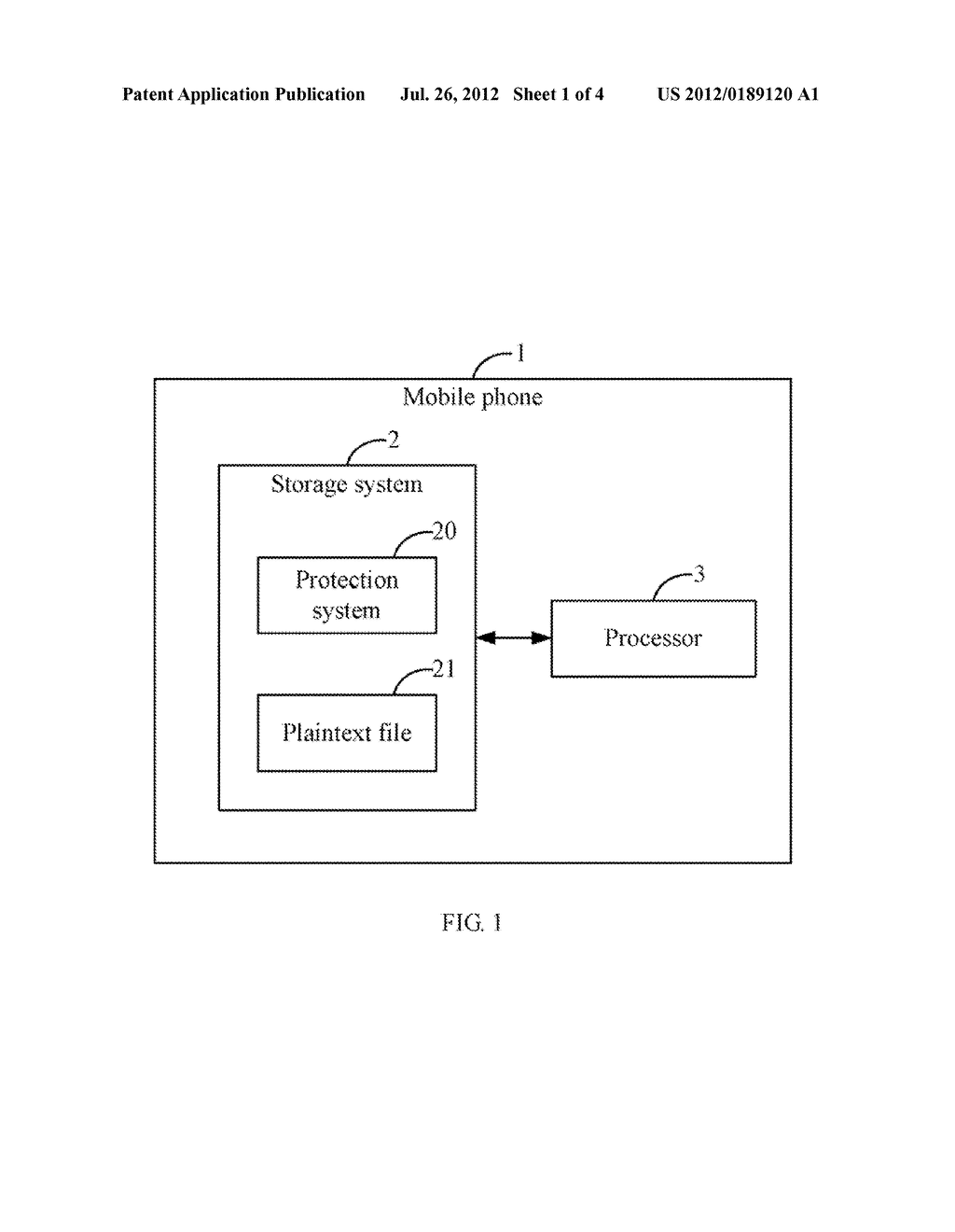 SYSTEM AND METHOD FOR PROTECTING DATA OF MOBILE PHONE - diagram, schematic, and image 02