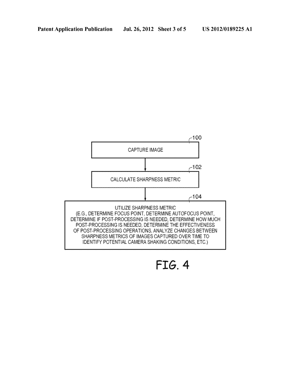 SYSTEMS AND METHODS FOR CALCULATING IMAGE SHARPNESS MEASUREMENTS - diagram, schematic, and image 04