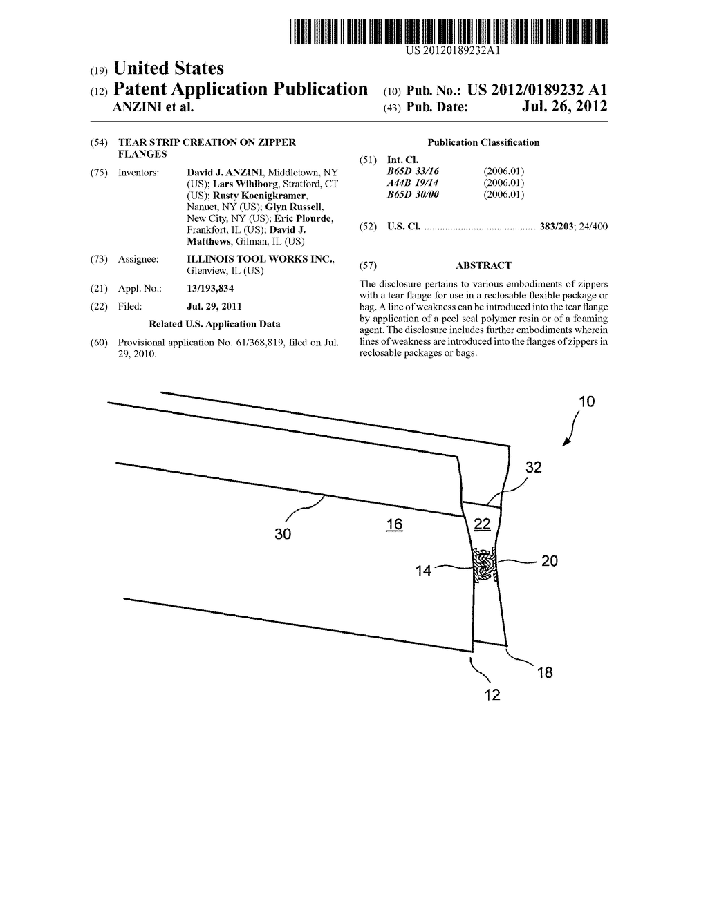 TEAR STRIP CREATION ON ZIPPER FLANGES - diagram, schematic, and image 01