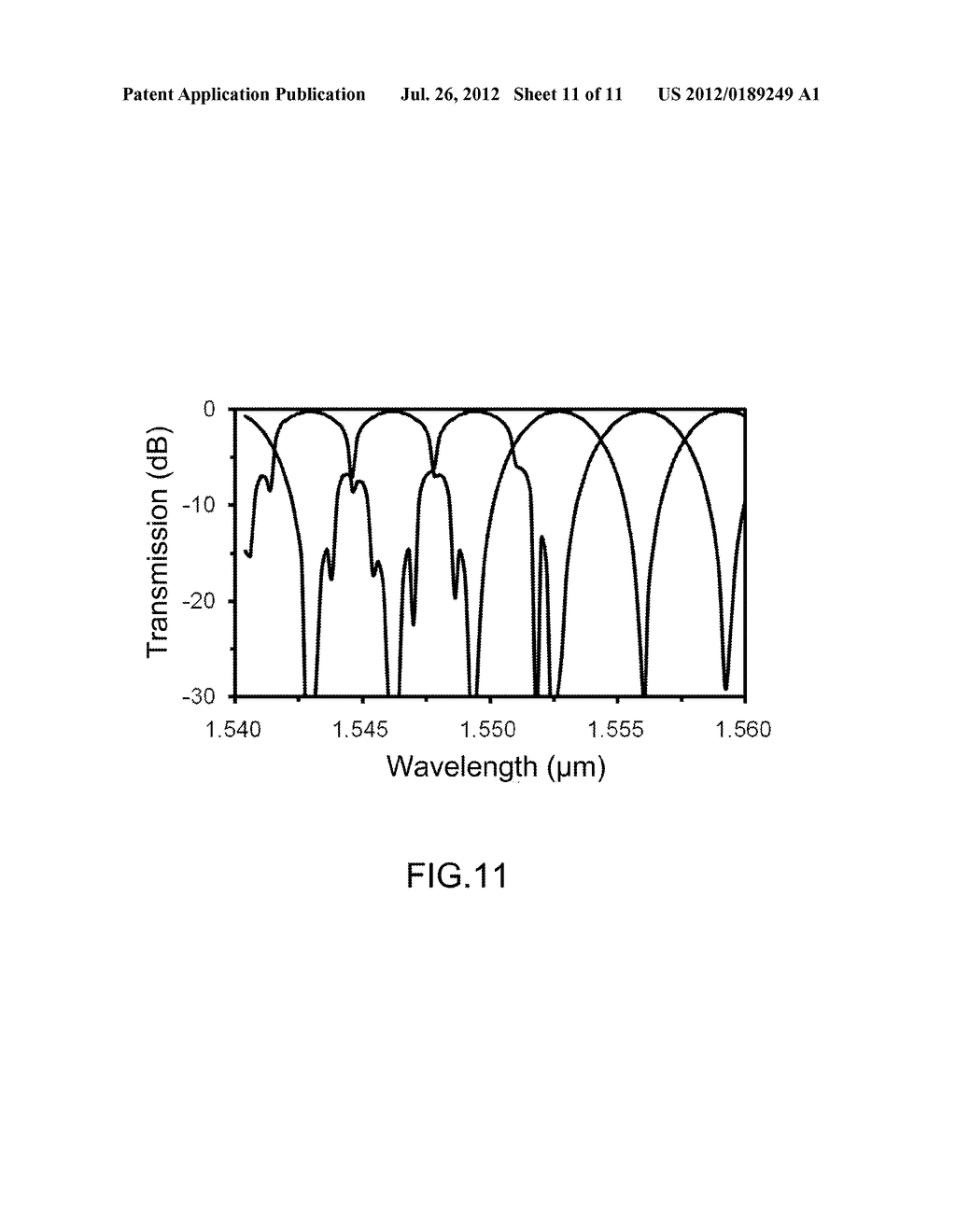 Single-Stage 1x5 Grating-Assisted Wavelength Division Multiplexer - diagram, schematic, and image 12