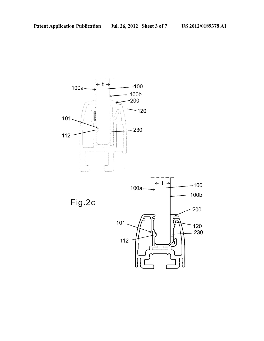 PROFILE BAR TO BE LOCKED TO A PANEL, AND A PANEL SYSTEM - diagram, schematic, and image 04