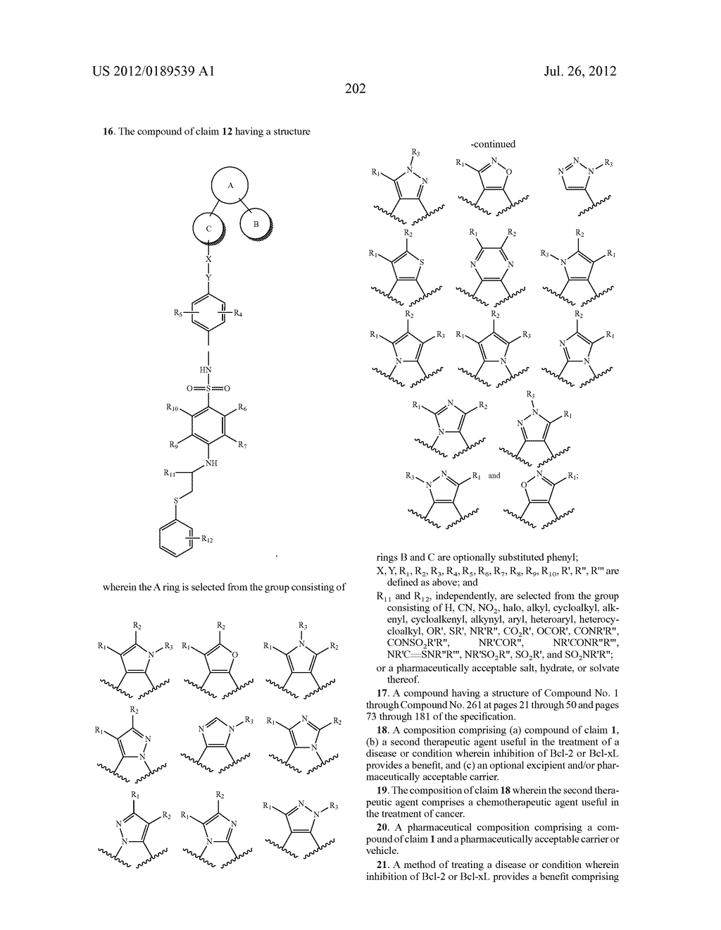 BCL-2/BCL-XL INHIBITORS AND THERAPEUTIC METHODS USING THE SAME - diagram, schematic, and image 203