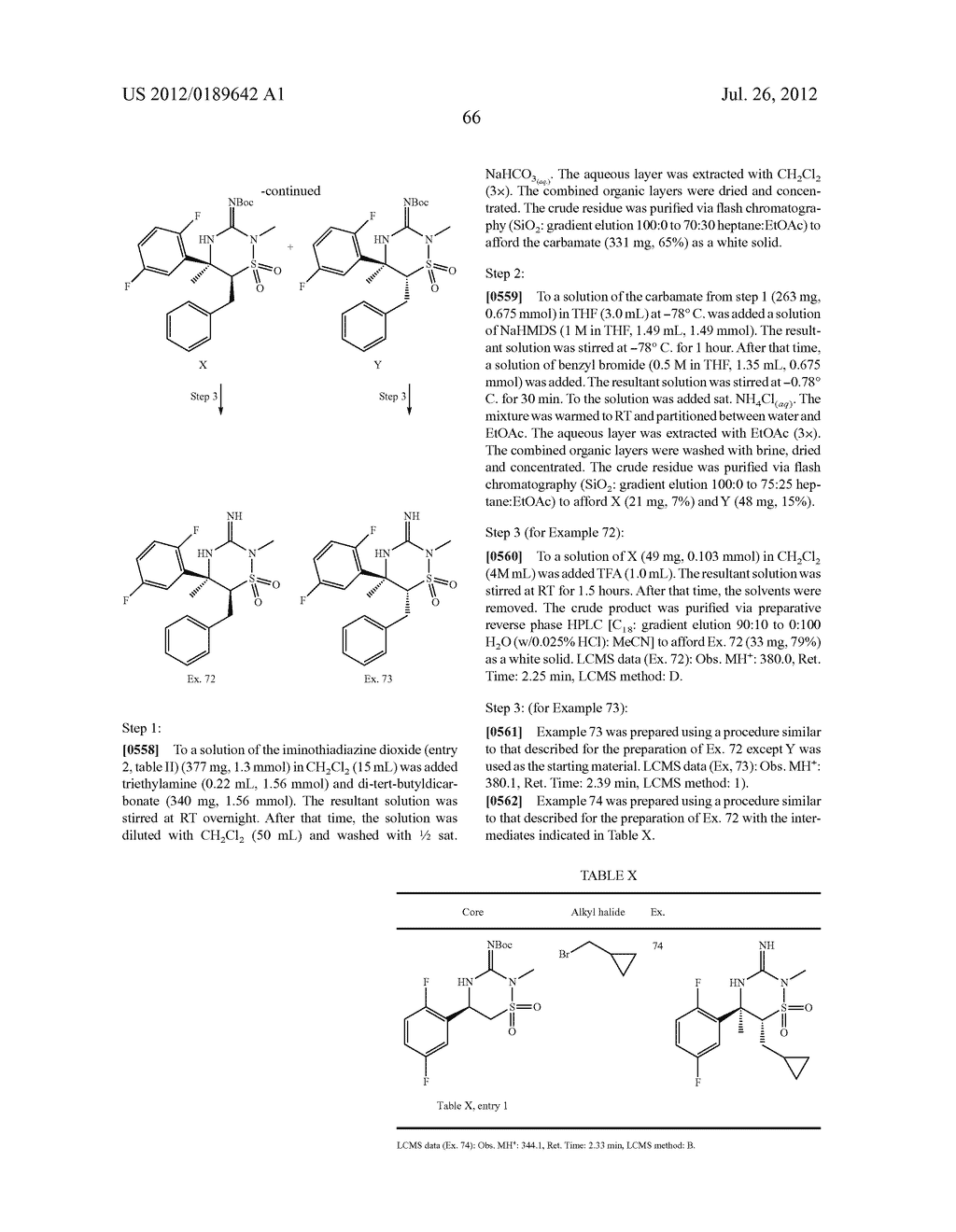 IMINOTHIADIAZINE DIOXIDE COMPOUNDS AS BACE INHIBITORS, COMPOSITIONS, AND     THEIR USE - diagram, schematic, and image 67