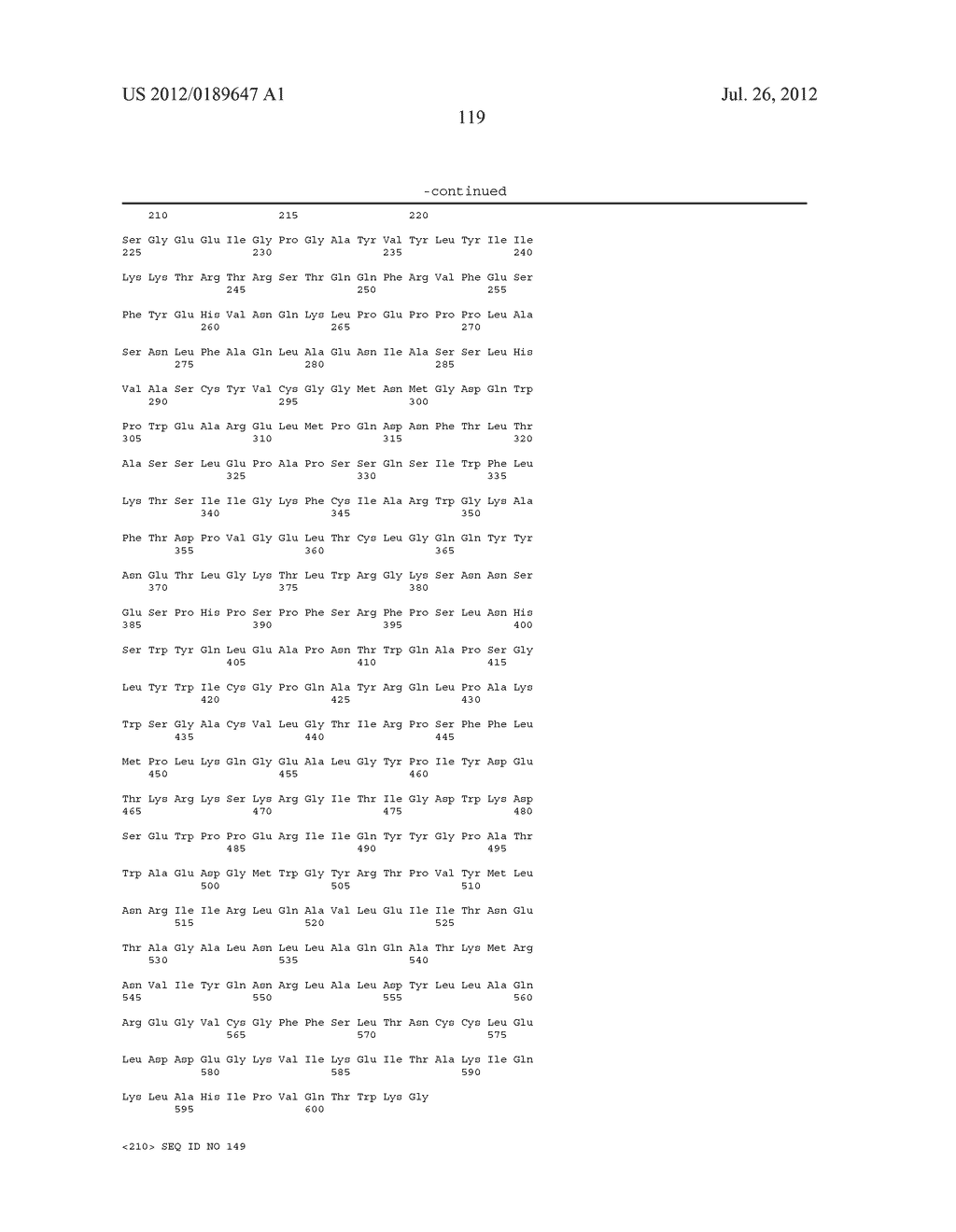 POLYPEPTIDE SEQUENCE INVOLVED IN THE MODULATION OF THE IMMUNOSUPPRESIVE     EFFECT OF VIRAL PROTEINS - diagram, schematic, and image 141