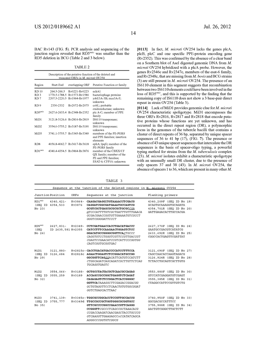 Identification of virulence associated regions RD1 and RD5 leading to     improve vaccine of M. bovis BCG and M. microti - diagram, schematic, and image 31