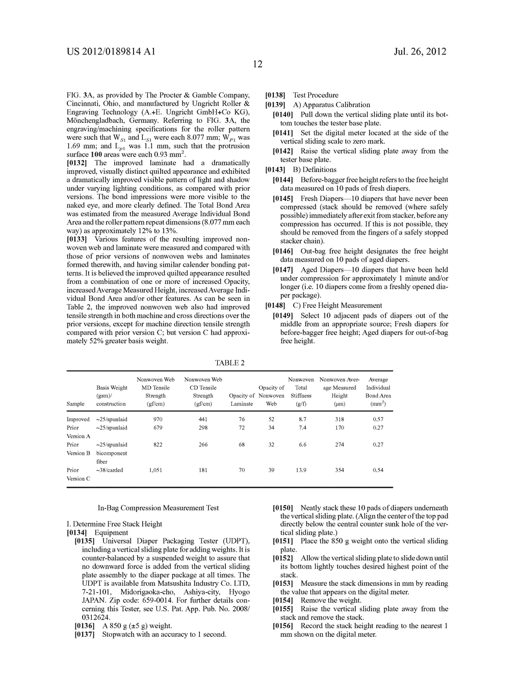 Nonwoven Having Improved Softness Signals, And Methods For Manufacturing - diagram, schematic, and image 20