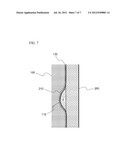 BATTERY CELL WITH SMALL GROOVE AT SURFACE AND BATTERY PACK INCLUDING THE     SAME diagram and image