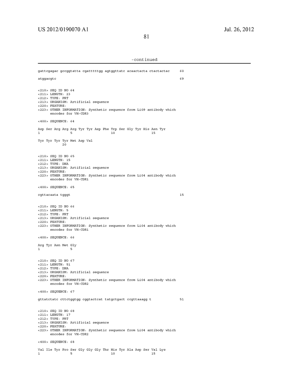 Sp35 Antibodies and Uses Thereof - diagram, schematic, and image 94