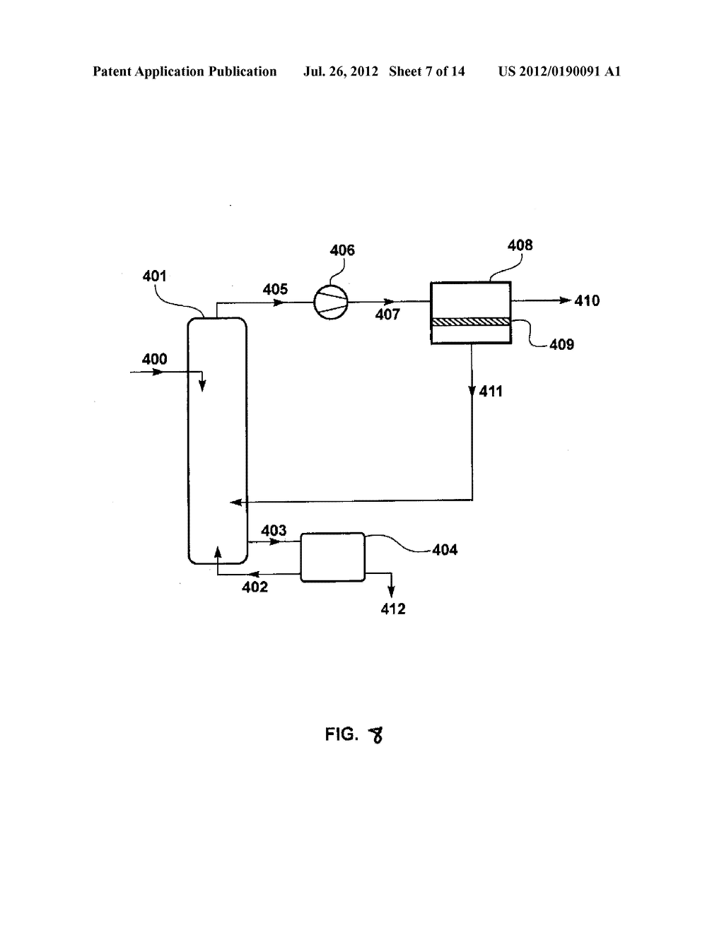 LIQUID-PHASE AND VAPOR-PHASE DEHYDRATION OF ORGANIC / WATER SOLUTIONS - diagram, schematic, and image 08