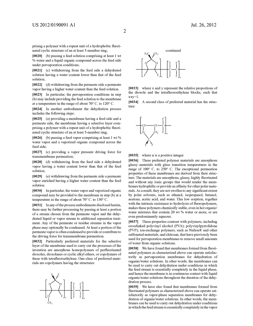 LIQUID-PHASE AND VAPOR-PHASE DEHYDRATION OF ORGANIC / WATER SOLUTIONS - diagram, schematic, and image 17