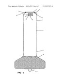 Silhouette illuminating solar powered regulatory buoy diagram and image