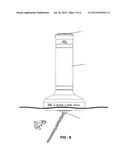 Silhouette illuminating solar powered regulatory buoy diagram and image