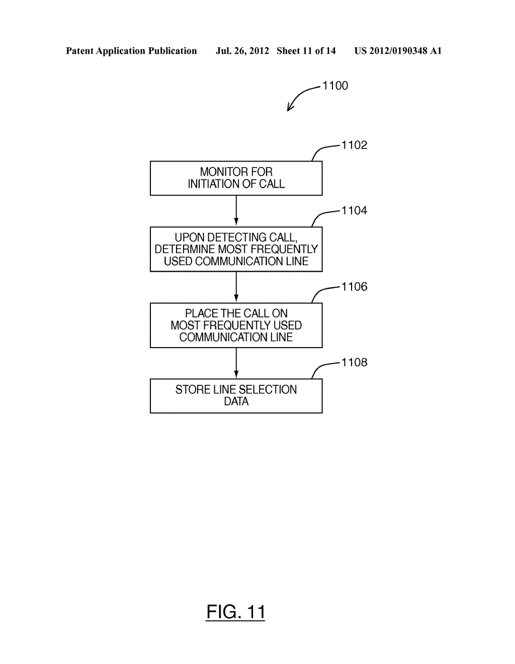 METHODS AND APPARATUS FOR LINE SELECTION IN A COMMUNICATION DEVICE - diagram, schematic, and image 12