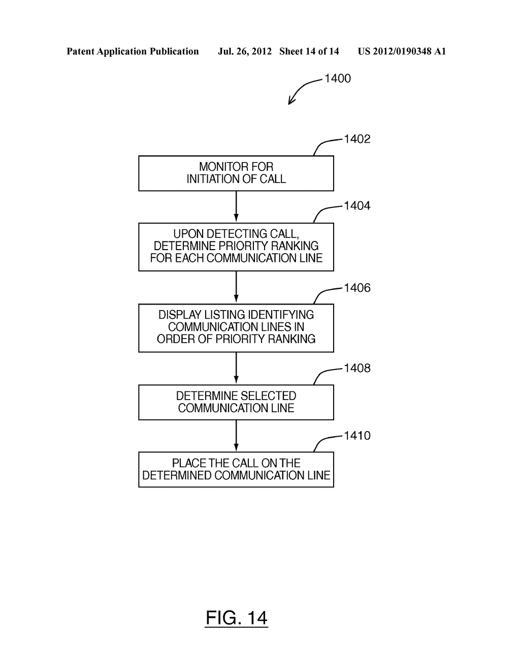 METHODS AND APPARATUS FOR LINE SELECTION IN A COMMUNICATION DEVICE - diagram, schematic, and image 15