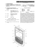 Ramped-Key Keyboard for a Handheld Mobile Communication Device diagram and image