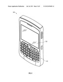 Ramped-Key Keyboard for a Handheld Mobile Communication Device diagram and image