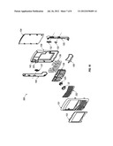 Ramped-Key Keyboard for a Handheld Mobile Communication Device diagram and image