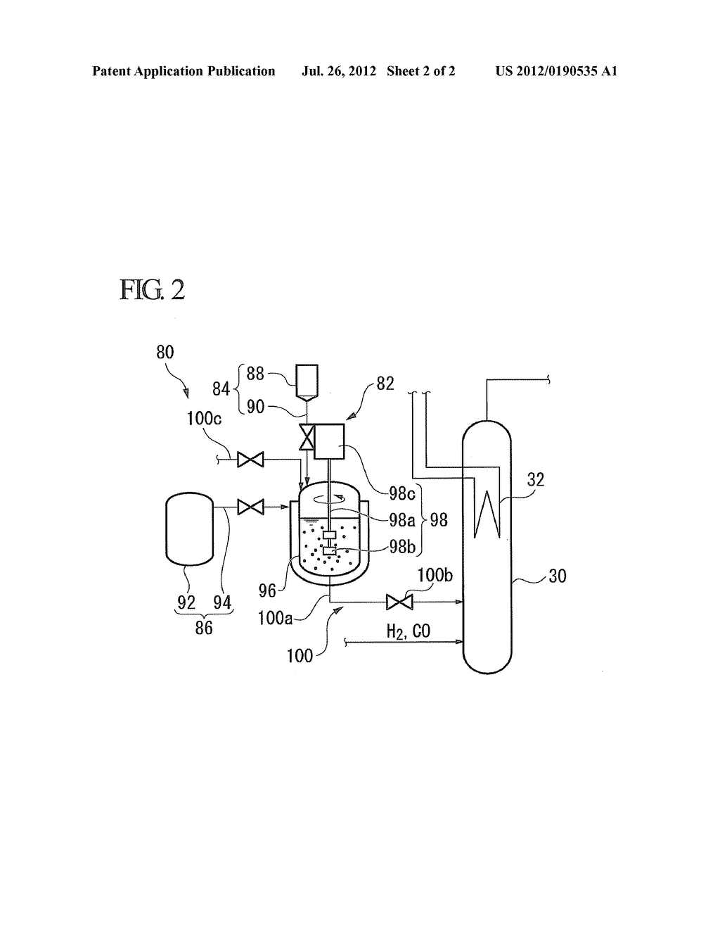 SLURRY PREPARATION METHOD, SLURRY PREPARATION DEVICE, HYDROCARBON     SYNTHESIS REACTION APPARATUS, AND HYDROCARBON SYNTHESIS REACTION SYSTEM - diagram, schematic, and image 03