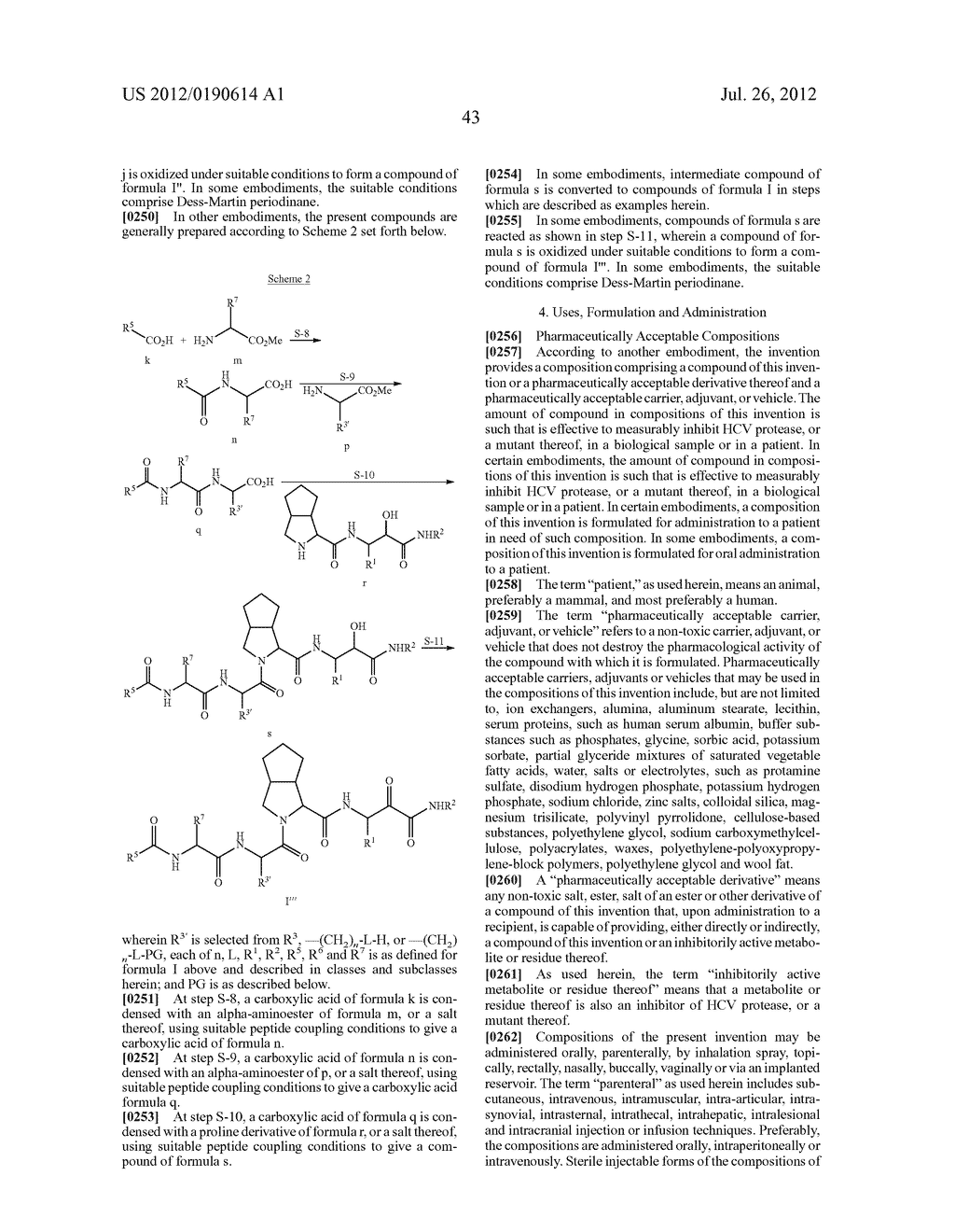 HCV PROTEASE INHIBITORS AND USES THEREOF - diagram, schematic, and image 47