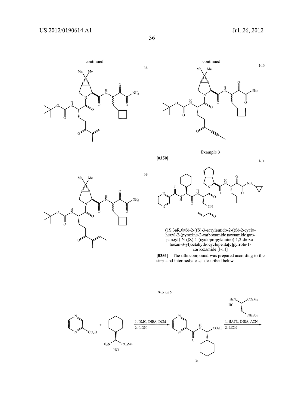 HCV PROTEASE INHIBITORS AND USES THEREOF - diagram, schematic, and image 60