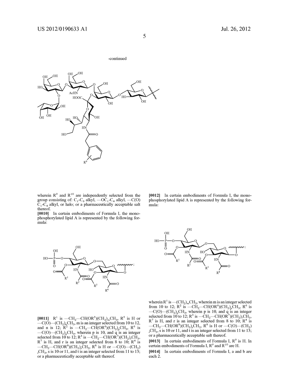 MONOPHOSPHORYLATED LIPID A DERIVATIVES - diagram, schematic, and image 12