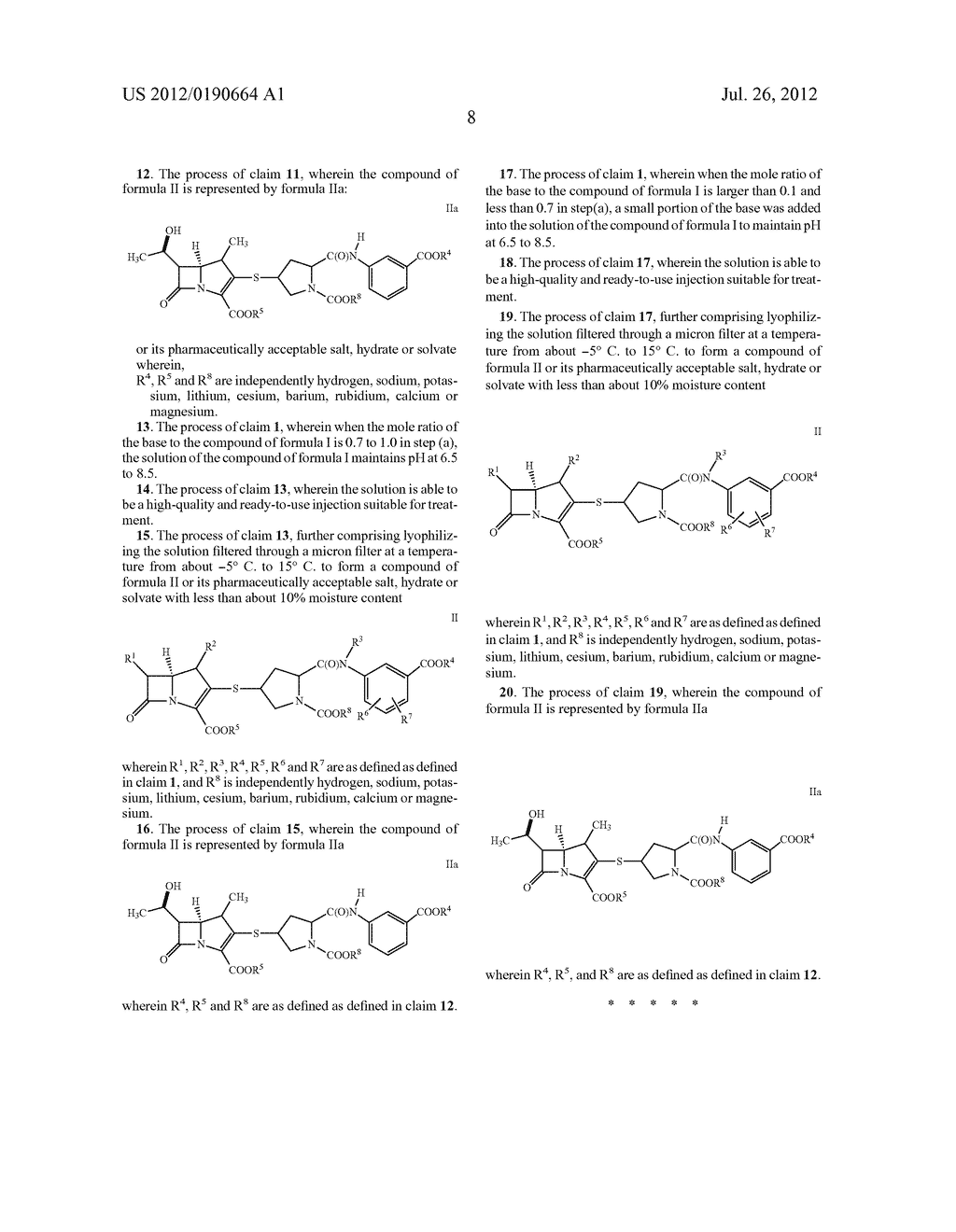 PROCESS FOR THE PREPARATION OF ANTIBIOTIC COMPOUNDS - diagram, schematic, and image 09