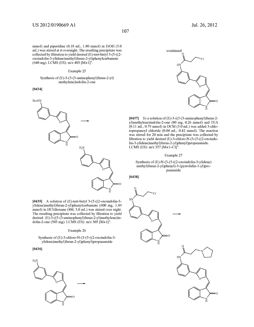 OXINDOLE COMPOUNDS - diagram, schematic, and image 110