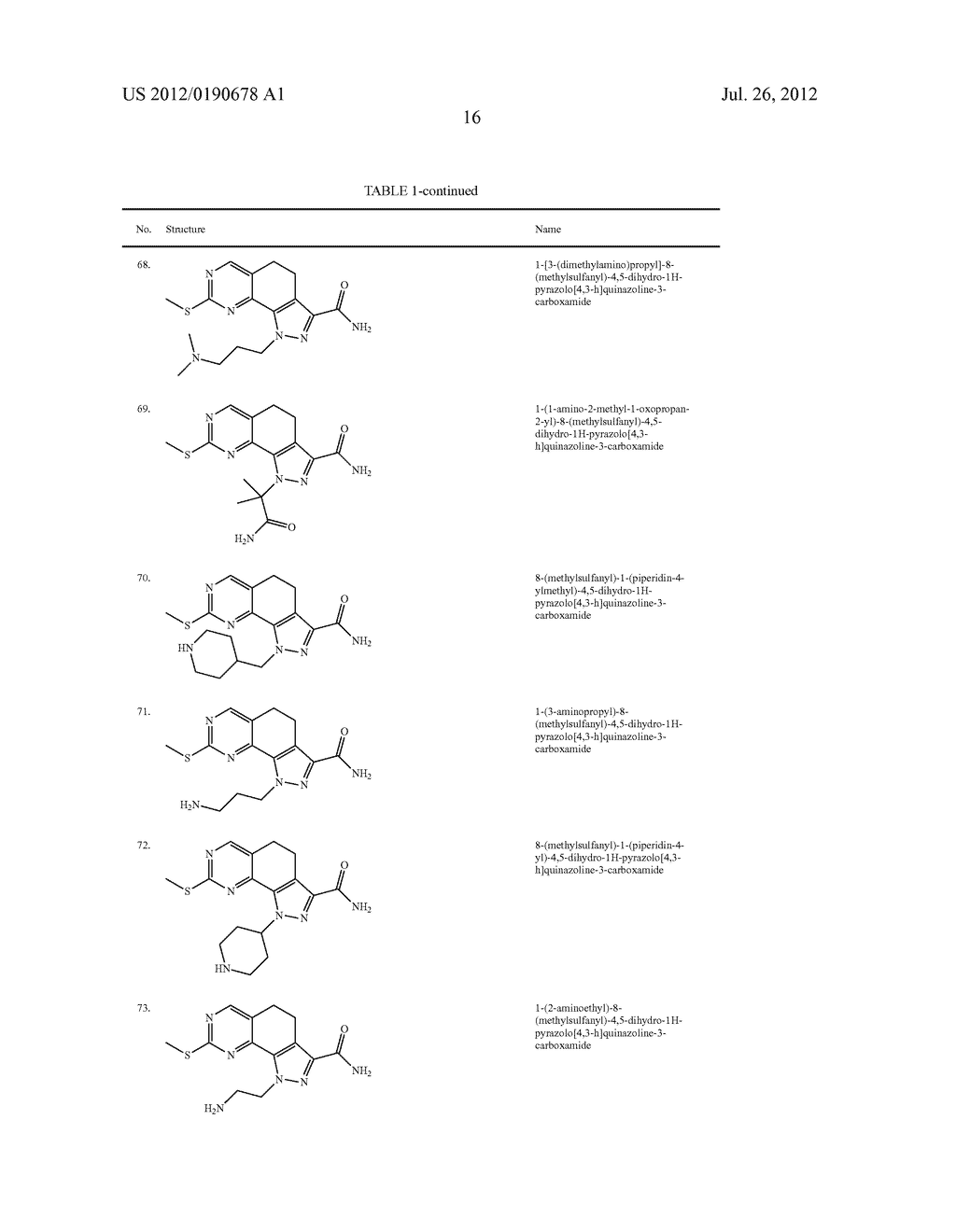 SUBSTITUTED PYRAZOLO-QUINAZOLINE DERIVATIVES AS KINASE INHIBITORS - diagram, schematic, and image 19