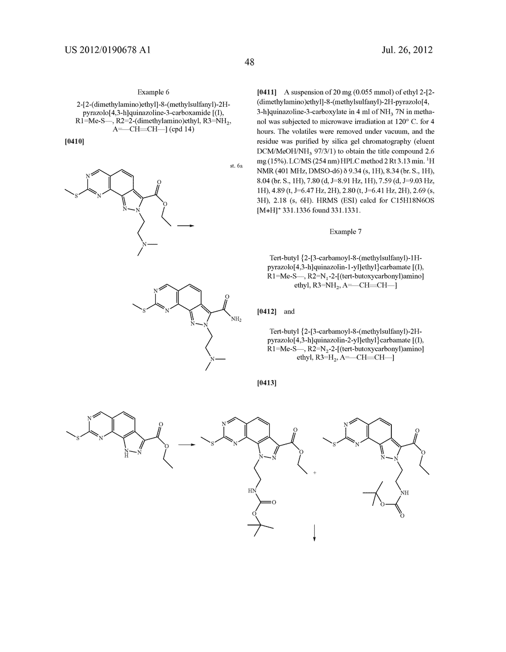 SUBSTITUTED PYRAZOLO-QUINAZOLINE DERIVATIVES AS KINASE INHIBITORS - diagram, schematic, and image 51